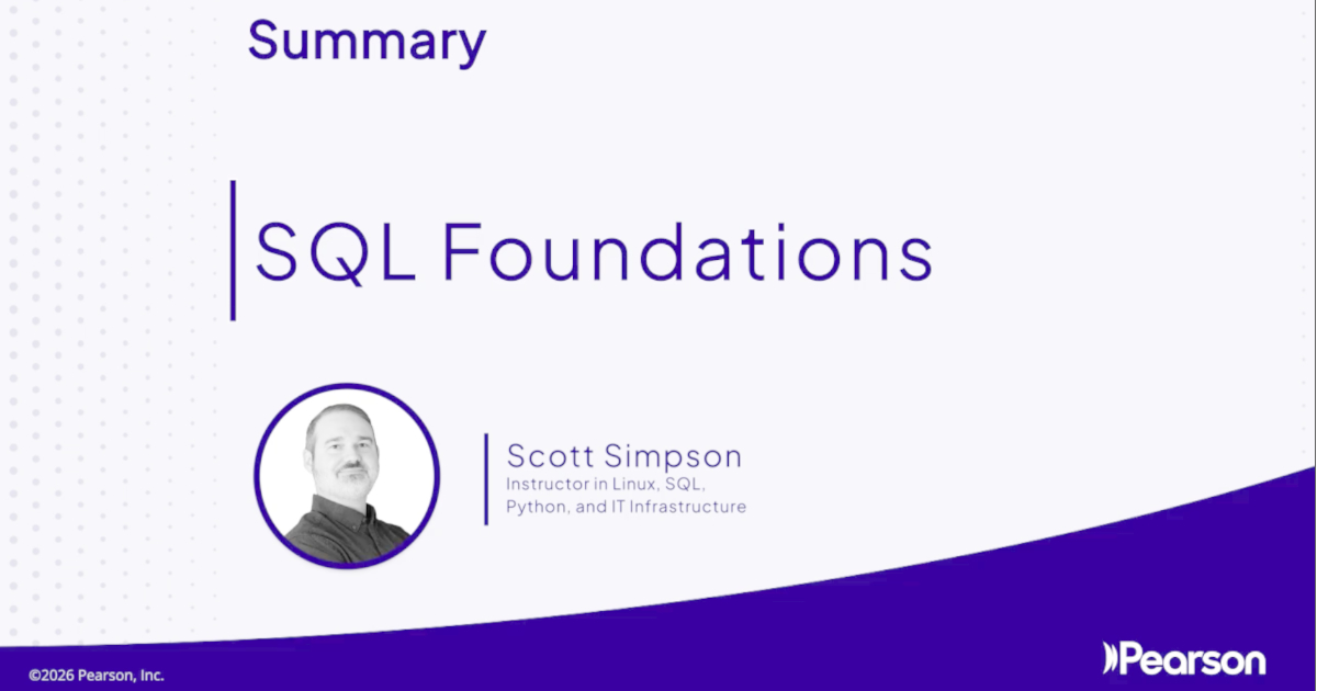 Cover image for SQL Foundations (Video Course)